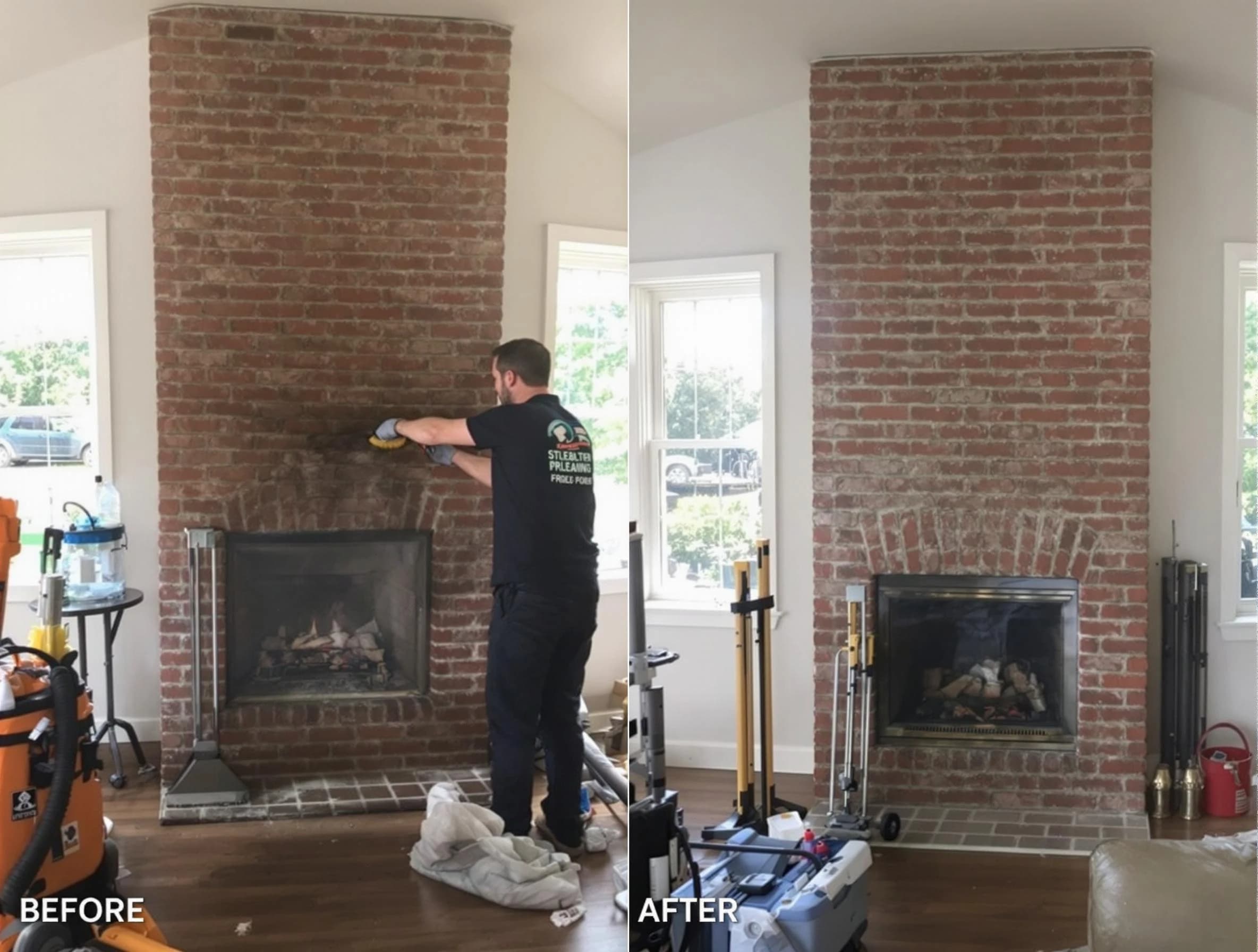 Finished chimney sweeping service by Fairfield Plantation Chimney Sweep in Fairfield Plantation, GA