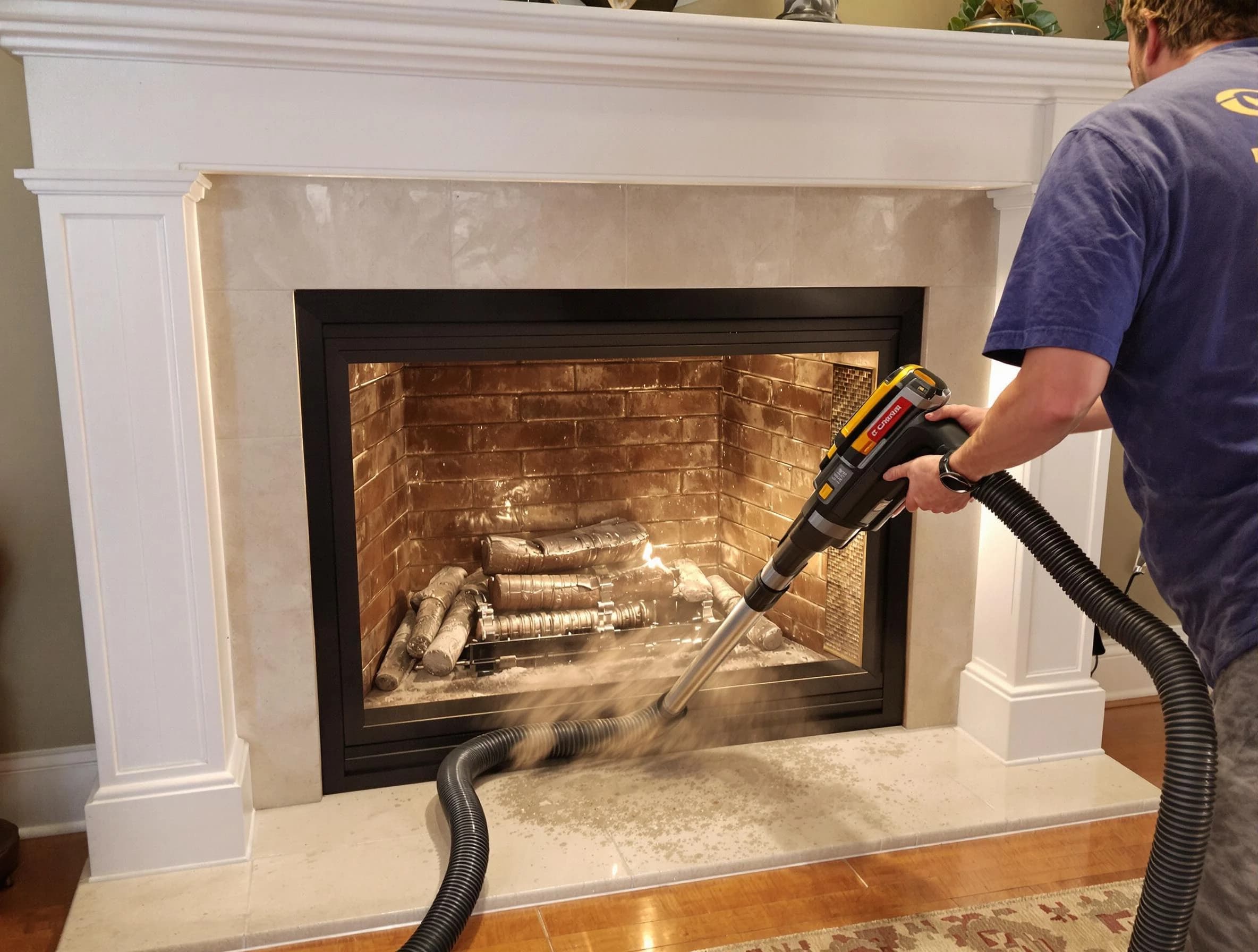 Fireplace cleaning performed by Fairfield Plantation Chimney Sweep in Fairfield Plantation, GA