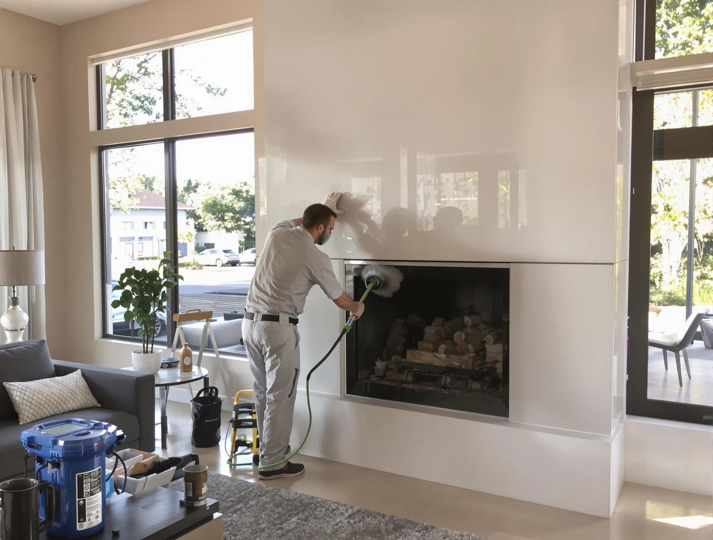 Fairfield Plantation Chimney Sweep performing thorough soot removal in Fairfield Plantation, GA