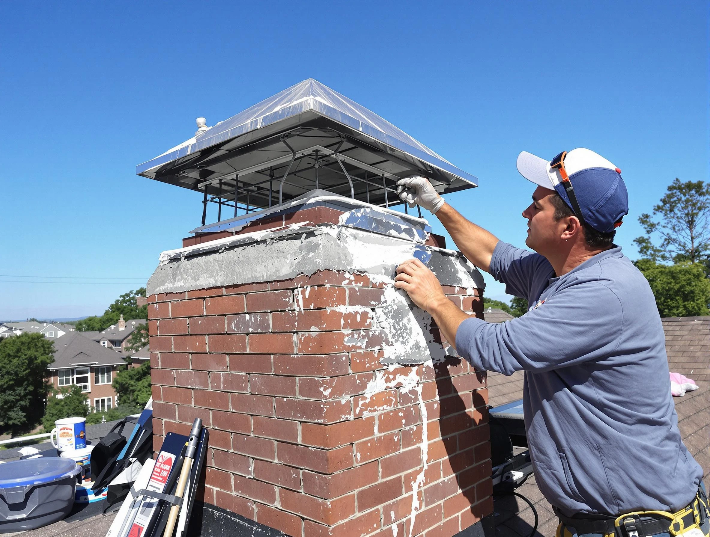 Chimney Crown Services service in Fairfield Plantation, GA