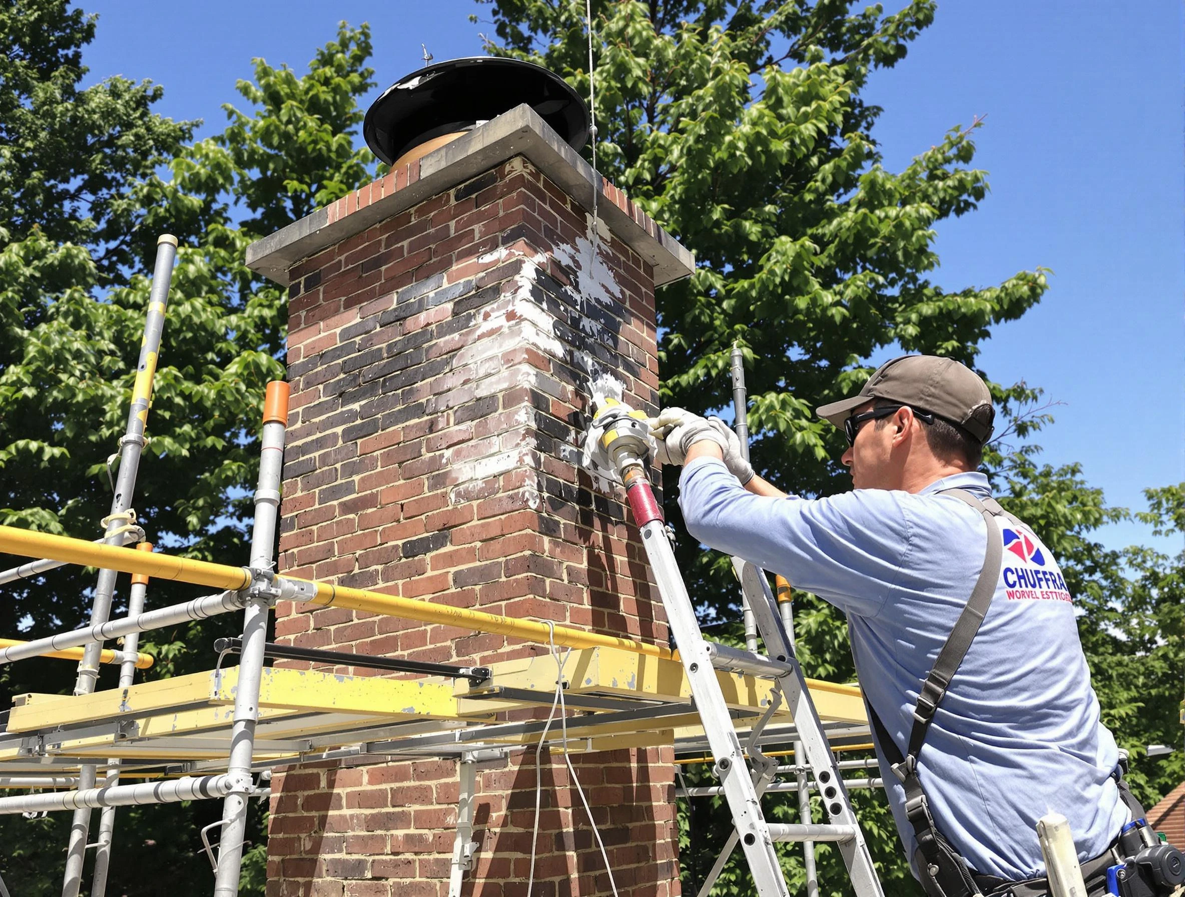 Structural chimney repair by Fairfield Plantation Chimney Sweep in Fairfield Plantation, GA